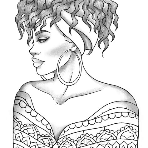 Printable African American Coloring Pages